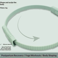 Anneau de Pilates personnalisé pour la maison, gym, yoga, exercices post-partum, aide à la mise en forme corporelle et au rehaussement des hanches, avec poignées en caoutchouc et nylon et rembourrage pour les épaules