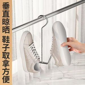 New stainless steel <b>shoe</b> drying rack for balconies and windowsills, windproof and extra thick for outdoor use. - Product Image 2