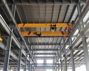 رافعة علوية مفردة Huiju ، تطبيق الورشة الداخلية باللون الأصفر البرتقالي ، حالة جديدة لصناعات البناء - Product Image 6