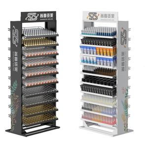 Support d'affichage mural de beauté flashy en métal personnalisé pour la vente au détail, pour vernis à ongles, rouge à lèvres, support de rangement cosmétique - Product Image 6