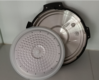Olla arrocera de 6L, 4 pantallas LED digitales, olla con revestimiento antiadhesivo, tiempo de cocción multiusos, olla a presión eléctrica preestablecida