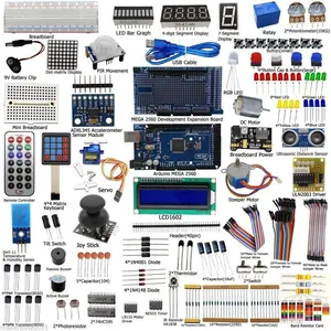 전자 회로 부품 업그레이드 Ardui를위한 학습자 키트 개발 보드 스타터 키트 Arduino 용 IDE 프로그래밍 DIY 키트