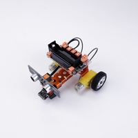 Kit Mobil Robot Edukatif yang Dapat Diprogram DIY, 2WD/4WD micro:Bit Robot mini, Papan Ekspansi Microbit V2