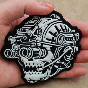 Parche de Goma 3D con Diseño de Calavera Táctica Dead Evil, Parche de PVC con Diseño de Cabeza Malvada, Parche de Goma Táctica con Diseño de Calavera para Pegar en la Parte Delantera de la Ropa - Product Image 3