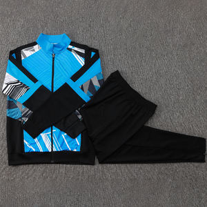 Tuta da Calcio con Zip Lunga Napoli 24/25 Qualità Tailandese OSIMHEN KVARATSKHELIA Tuta Sportiva per Adulti e Bambini - Product Image 1