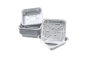 1000ml Einweg-Aluminiumfolien-Lebensmittels chale zum Mitnehmen Verpackungs box Koch behälter mit Karton deckel - Product Image 3