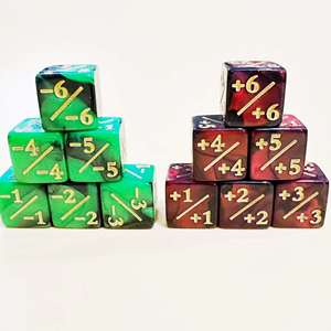 Dados de Acrílico para Juegos de Mesa y Cartas, con Esquinas Cuadradas de 16 mm, en Varios Colores - Product Image 2