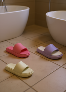 Sandales EVA pour femmes, style nuage, bout ouvert, beige, taille 25, pantoufles d'été confortables - Product Image 2