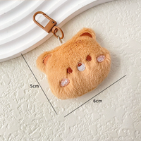 Prix d'usine en gros : Porte-clés lapin moelleux, porte-clés ours en peluche, mini animal en peluche, accessoires pour sac à main