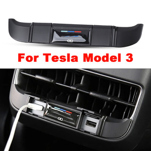 CNSPEED Tesla Model 3 Rear Air Vent USB Cover ABS <b>Plastic</b> Modern Style Protection Trim - Product Image 4