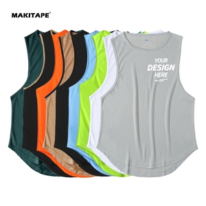 BX10001 Wholesale Sportswear Sport <b>Vest</b> Custom Logo Sleeveless Breathable Quick Dry 100% Polyester Running Fitness Tank Top Men - Product Image 6