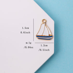 Accessori in Lega a Prezzo all'Ingrosso: Ancora, Salvagente, Vela, Cartoni Animati per Orecchini, Bracciali e Ciondoli Fai-da-Te - Product Image 3