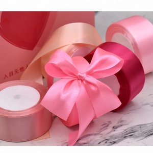 Wholesale Ribbons Eternal Flowers <b>Cake</b> Gift <b>Box</b> Decor Double Sided Satin Ribbon Custom Logo Size Colorful Satin Ribbons - Product Image 5