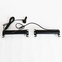 Nuevas Luces Estroboscópicas LED para el Interior del Automóvil, Luces Intermitentes de Emergencia para el Parabrisas, Barra de Luces de Advertencia, Color Ámbar Blanco, Montaje con Ventosas