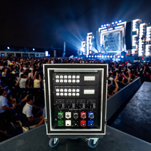 Boîtier de distribution d'alimentation électrique triphasé Manchange Socapex à 24 canaux pour sonorisation en direct, distributeur de puissance US Edison - Product Image 2