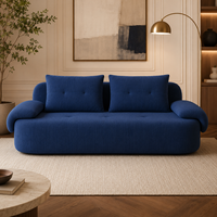 Sofá Cama Multifuncional, Sofá Modular Seccional para Sala de Estar, Relleno de Esponja Comprimida al Vacío, Tapizado en Tela