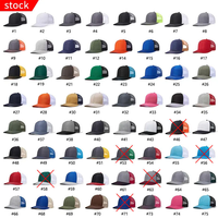 Casquette de baseball classique Richardson 112 Trucker, snapback, logo personnalisé, broderie, patch en cuir, unisexe, maille, casquette de baseball unie