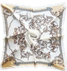Écharpe en satin de luxe à pois imprimés style dessin animé pour femme - Grande écharpe carrée de 35 pouces pour cheveux, emballée en cadeau - Product Image 6