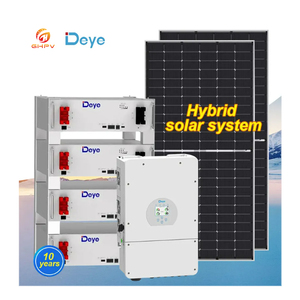 ชุดระบบโซลาร์เซลล์ Deye 12 กิโลวัตต์ ระบบโซลาร์เซลล์ 12000 วัตต์ ระบบพลังงานแสงอาทิตย์แบบไฮบริด 12 กิโลวัตต์ พร้อมแบตเตอรี่ ระบบพลังงานแสงอาทิตย์ - Product Image 1