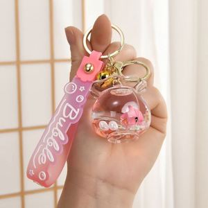 Llavero Líquido Creativo y Adorable de Acrílico con Forma de Pez, Impresión UV, Ecológico, con Diseño de Pez Oceánico Flotante en Arena Movediza - Product Image 4