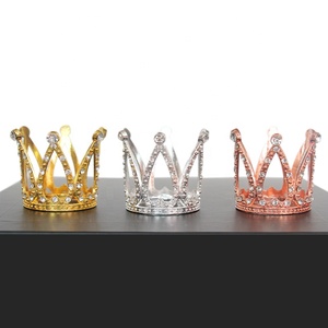 Corona Redonda de Aleación con Diamantes de Imitación para Decoración de Pasteles, Accesorio para el Cabello, Celebraciones Festivas, Tocado para Boda y Baile de Graduación, Venta al por Mayor - Product Image 6