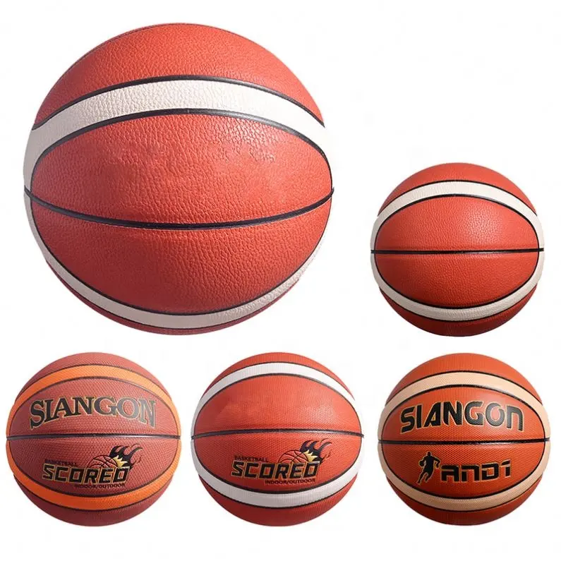 Basketbol eğitimi özel baskı logosu açık ve kapalı hygroskopik PU topu toplu sokak basketbol