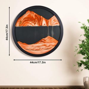 Round <strong>Glass</strong> Moving Sand Art 3D Home Decoration Gift Box <strong>Love</strong> Europe Wall Mounted Sand <strong>Painting</strong> Sand Frame Living Room Decoration - Product Image 3