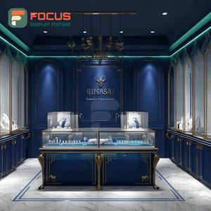 Fabricante de Sistemas de Exhibición de Joyería de Lujo Personalizados, Mostrador de Exhibición para Tiendas con Superficie Pulida - Product Image 5