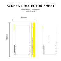 Film de protection d'écran en TPU mat anti-reflet super réparateur de 0,165 mm, feuilles de 120x180mm pour machine de découpe, vente en gros, approvisionnement en vrac