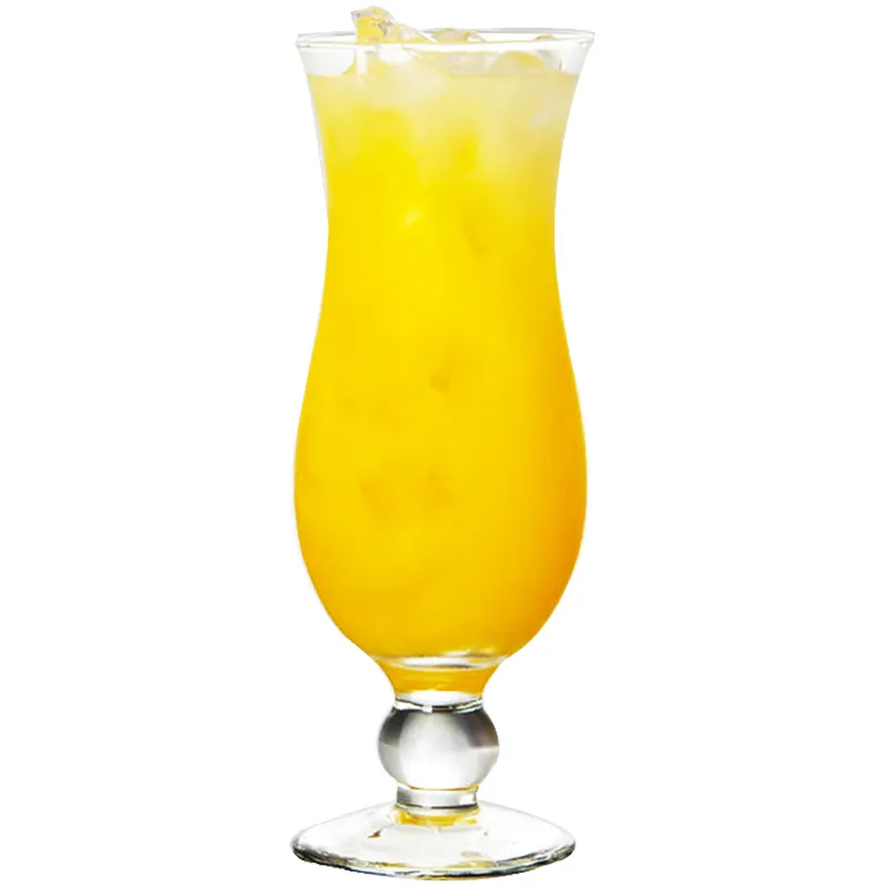 Cheap wholesale tall cold drink cup hurricane cocktail glass juice glass to accept customization