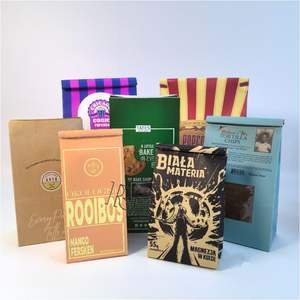 Sacs personnalisés pour boulangerie avec fenêtre transparente, sacs à popcorn, sacs à snacks en papier sulfurisé imprimés avec logo personnalisé et fermeture à lien métallique - Product Image 1