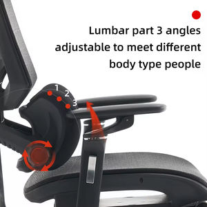 Silla de Oficina Reclinable Ajustable de Alta Gama con Base Totalmente de Aluminio, Respaldo de Malla de Lujo, Reposapiés Ergonómico y Diseño Moderno para Ejecutivos - Product Image 2