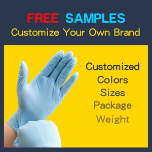 XINGYU Gant jetable en nitrile sans poudre Examen Gants dentaires en nitrile bleus Gants en nitrile jetables sans poudre - Product Image 6