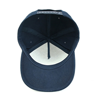 Casquettes de sport unisexes en coton à 5 panneaux, bord incurvé, couleur unie, logo brodé doré personnalisé, casquette de baseball OEM