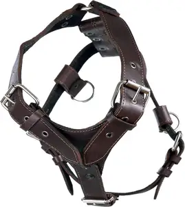 High quality wear-resistant leather dog harness adjustable suitable for medium to large dogs
