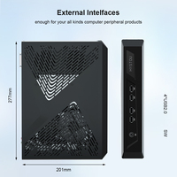 HYSTOU Mini PC haute vitesse 32 Go DDR4 2.5G Ethernet 1 To NVMe SSD 6 Go GDDR6 Vidéo Intel I5-12450H pour les jeux 4K Compatibilité EGPU