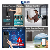 Serrure de porte intelligente sans clé avec caméra, reconnaissance faciale 3D, empreintes digitales, biométrique, WiFi Tuya, pour portes en bois