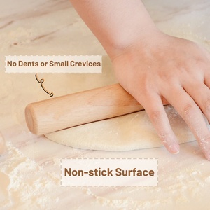 Sồi cán gỗ <span class=keywords><strong>pin</strong></span> để nướng bánh pizza bánh mì Pastry bột Con lăn nhà bếp bột cán <span class=keywords><strong>pin</strong></span> bán buôn tùy chỉnh trẻ em cán <span class=keywords><strong>Pin</strong></span> - Product Image 2