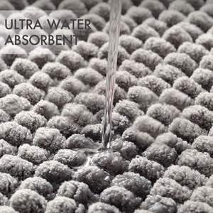 רגל חדש מותאם אישית סיטונאי זול שטיחי אמבטיה רכים להחלקה מחצלות אמבטיה שאגי סופג מים סט מחצלות אמבטיה שניל - Product Image 3