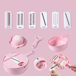 En gros KLH06 Ensemble de 12 ou 9 pièces d'ustensiles de cuisine multifonctionnels pour couper les légumes, déchiqueter les fruits et trancher les pommes de terre - Product Image 2
