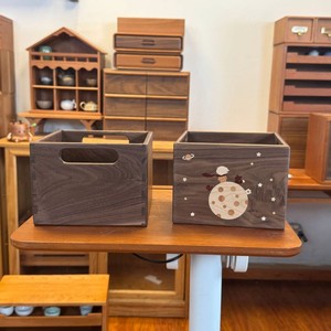 Cestino Portaoggetti Creativo a Forma di <span class=keywords><strong>Pianeta</strong></span> Saturno, Scatola Rettangolare in <span class=keywords><strong>Legno</strong></span> Massiccio per la Casa, Nero - Product Image 3