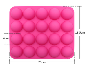 20 fori stampi in Silicone <span class=keywords><strong>per</strong></span> palline di cioccolato Candy Maker strumento di cottura fai da te stampo <span class=keywords><strong>per</strong></span> lecca-lecca in Silicone - Product Image 2