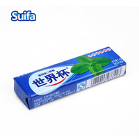 Chewing-gum végétalien aux saveurs de fruits personnalisées de haute qualité, cinq bâtonnets dans une boîte/bouteille/sac en provenance de Chine
