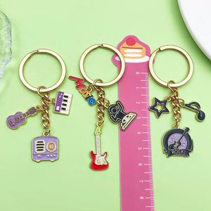 Nuevo Llavero de Moda 2025 con Colgante de Notas Musicales de Guitarra y Piano, Accesorio para Llaves de Bolsa - Product Image 4