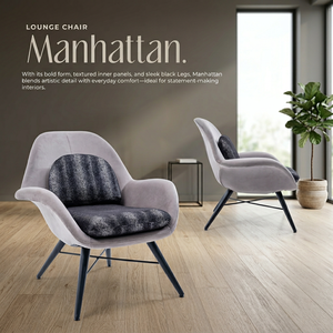 Fauteuil d'appoint moderne et écologique, fauteuil rembourré avec coussin à motifs, pieds en métal, meubles pour la maison, salon, hôtel - Product Image 3