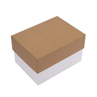 Boîte d'emballage rigide rectangulaire de haute qualité avec gaufrage de logo personnalisé, laminage mat, pour chaussures et vêtements, taille personnalisée acceptée