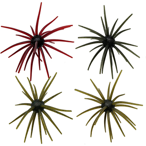 Boule flottante en TPE de 20/25 mm en forme d'ormeau barbelé avec tentacules, appât souple pour montage drop shot, pour la pêche au bar et à la perche en eau salée et eau douce - Product Image 5