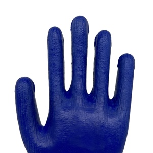 Durable Anti-Slip <strong>Latex</strong> Knitted <strong>Gloves</strong> with <strong>Latex</strong> Crinkle Palm Coating CE Certified Customizable for Personal Care Use - Product Image 3
