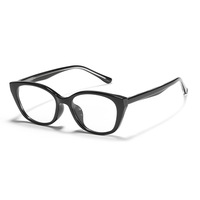 Montures en acétate CX TR90, style européen et américain, lunettes de vue œil-de-chat à verres transparents