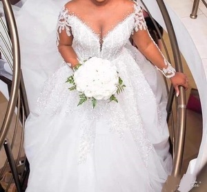 S575F 2025 High Quality New Fashion Hot Selling Customize Elegant Women's Wedding Dress - Product Image 1